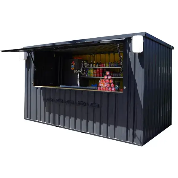 DSC05929_600x600-01-1.webp DURABLE 4ร2 XL METER SHIPPING CONTAINER BAR โ BLACK RAL 9005 WITH FOLDING CANOPY