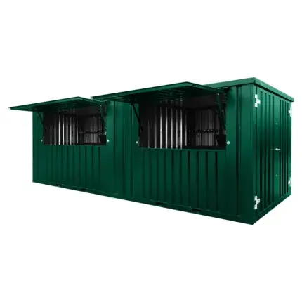 DURABLE 20 FOOT GREEN CONTAINER BAR – AVAILABLE IN ALL RAL COLORS