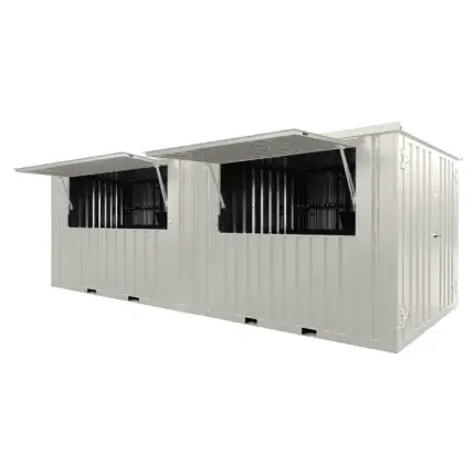 20 FOOT WHITE CONTAINER BAR – PERFECT FOR BARS, CAFES, AND EVENTS