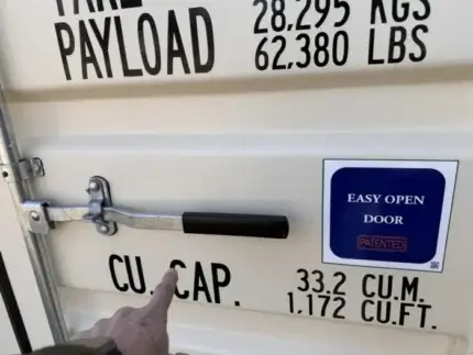 NEW 20FT STORAGE CONTAINER WITH EASY OPEN DOOR