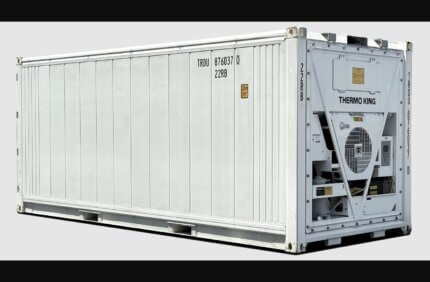 20ft New Refrigerated Shipping Container exterior with Thermo King unit – Cargo Co