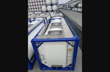20ft T11 26KL ISO Tank Container overhead profile - Cargo Co