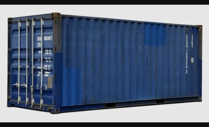 20ft used shipping container for sale at Cargo Co - side and door view